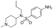 4-AMINO-N-(1-METHYLPIPERIDIN-4-YL)-N-PROPYLBENZENESULPHONAMIDE 结构式