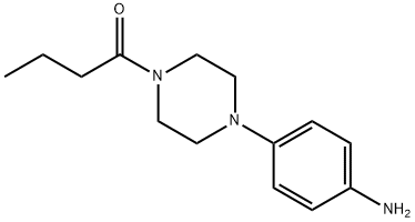 1-[4-(4-AMINO-PHENYL)-PIPERAZIN-1-YL]-BUTAN-1-ONE 结构式