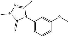 4-(3-METHOXYPHENYL)-2,5-DIMETHYL-2,4-DIHYDRO-3H-1,2,4-TRIAZOL-3-ONE 结构式
