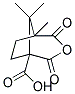 5,8,8-TRIMETHYL-2,4-DIOXO-3-OXABICYCLO[3.2.1]OCTANE-1-CARBOXYLIC ACID 结构式