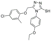 5-(4-CHLORO-2-METHYL-PHENOXYMETHYL)-4-(4-ETHOXY-PHENYL)-4H-[1,2,4]TRIAZOLE-3-THIOL 结构式