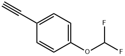 4-(DIFLUOROMETHOXY)PHENYLACETYLENE 结构式