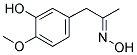 (3-HYDROXY-4-METHOXYPHENYL)ACETONE OXIME 结构式