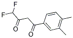 1-(3,4-二甲基苯基)-4,4-二氟丁烷-1,3-二酮 结构式