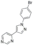 4-[1-(4-BROMOPHENYL)-1H-PYRAZOL-4-YL]PYRIMIDINE 结构式