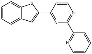 4-(1-Benzothiophen-2-yl)-2-(2-pyridinyl)pyrimidine 结构式