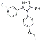 5-(3-CHLORO-PHENYL)-4-(4-ETHOXY-PHENYL)-4H-[1,2,4]TRIAZOLE-3-THIOL 结构式