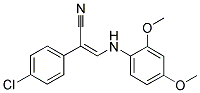 1-CYANO-1-(4-CHLOROPHENYL)-2-[(2,4-DIMETHOXYPHENYL)AMINO]ETHENE 结构式