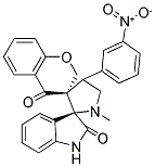 CHROMAN-4'-ONE-3'-SPIRO-3-N-METHYL-4-(3-NITROPHENYL)-PYRROLIDINE-2-SPIRO-3-OXINDOLE 3B 结构式