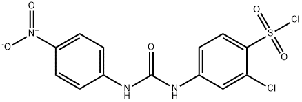 2-CHLORO-4-[3-(4-NITRO-PHENYL)-UREIDO]-BENZENE SULFONYL CHLORIDE 结构式