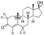 4-ANDROSTEN-17ALPHA-METHYL-17BETA-OL-3-ONE-2,2,4,6,6-D5 结构式