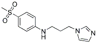 N-[3-(1H-IMIDAZOL-1-YL)PROPYL]-N-[4-(METHYLSULFONYL)PHENYL]AMINE 结构式