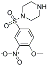 1-[(4-METHOXY-3-NITROPHENYL)SULFONYL]PIPERAZINE 结构式