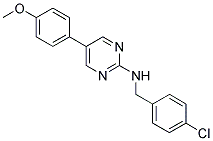 N-(4-CHLOROBENZYL)-5-(4-METHOXYPHENYL)PYRIMIDIN-2-AMINE 结构式