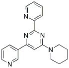 4-PIPERIDIN-1-YL-2-PYRIDIN-2-YL-6-PYRIDIN-3-YLPYRIMIDINE 结构式