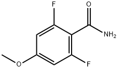 2,6-二氟-4-甲氧基苯甲酰胺 结构式
