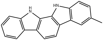 3-METHYL-11,12-DIHYDROINDOLO[2,3-A]CARBAZOLE 结构式