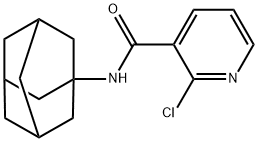 N-(金刚烷-1-基)-2-氯烟酰胺 结构式