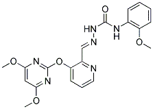 N-[1-AZA-2-[3-[(4,6-DIMETHOXYPYRIMIDIN-2-YL)OXY]PYRIDIN-2-YL]ETHENYL]-N'-(2-METHOXYPHENYL)UREA 结构式