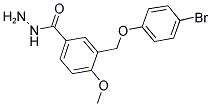 3-(4-Bromo-phenoxymethyl)-4-methoxy-benzoic acid hydrazide 结构式