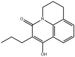 7-HYDROXY-6-PROPYL-2,3-DIHYDRO-1H,5H-PYRIDO[3,2,1-IJ]QUINOLIN-5-ONE 结构式