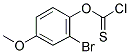 2-Bromo-4-methoxyphenyl chlorothioformate 结构式