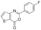 2-(4-FLUOROPHENYL)-4H-THIENO[3,2-D][1,3]OXAZIN-4-ONE 结构式