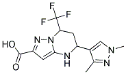 5-(1,3-DIMETHYL-1 H-PYRAZOL-4-YL)-7-TRIFLUOROMETHYL-4,5,6,7-TETRAHYDRO-PYRAZOLO[1,5-A ]PYRIMIDINE-2-CARBOXYLIC ACID 结构式