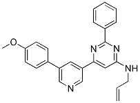 ALLYL-(6-[5-(4-METHOXY-PHENYL)-PYRIDIN-3-YL]-2-PHENYL-PYRIMIDIN-4-YL)-AMINE 结构式