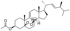 9(11), 22-CHOLESTADIEN-24-BETA-METHYL-5,8-PEROXY-3-BETA-OL ACETATE 结构式