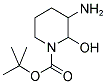 3-Amino-2-hydroxy-piperidine-1-carboxylic acid tert-butyl ester 结构式