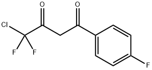 4-氯-4,4-二氟-1-(4-氟苯基)丁烷-1,3-二酮 结构式