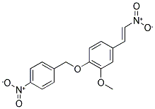 1-(3-METHOXY-4-(P-NITROBENZYLOXY)PHENYL)-2-NITROETHENE 结构式