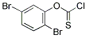 2,5-DIBROMOPHENYL CHLOROTHIOFORMATE 结构式