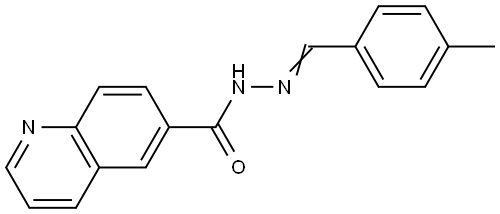 N'-[(Z)-(4-Methylphenyl)methylidene]-6-quinolinecarbohydrazide 结构式