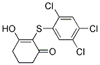 3-HYDROXY-2-[(2,4,5-TRICHLOROPHENYL)SULFANYL]CYCLOHEX-2-EN-1-ONE 结构式
