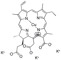 POTASSIUM COPPER CHLOROPHYLLIN 结构式