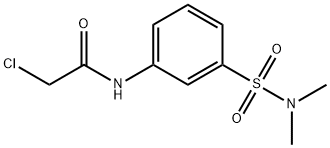 2-CHLORO-N-(3-DIMETHYLSULFAMOYL-PHENYL)-ACETAMIDE 结构式