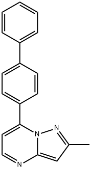 7-[1,1'-Biphenyl]-4-yl-2-methylpyrazolo[1,5-a]pyrimidine 结构式