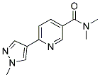 N,N-DIMETHYL-6-(1-METHYL-1H-PYRAZOL-4-YL)PYRIDINE-3-CARBOXAMIDE 结构式