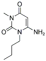 6-AMINO-1-BUTYL-3-METHYL-1H-PYRIMIDINE-2,4-DIONE 结构式