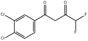 1-(3,4-二氯苯基)-4,4-二氟-丁烷-1,3-二酮 结构式