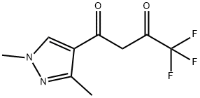 1-(1,3-二甲基-1H-吡唑-4-基)-4,4,4-三氟丁烷-1,3-二酮 结构式