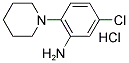 5-氯-2-(哌啶-1-基)苯胺盐酸盐 结构式