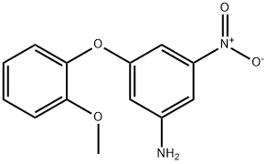 3-(2-甲氧基苯氧基)-5-硝基苯胺 结构式
