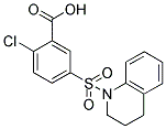 2-CHLORO-5-(3,4-DIHYDRO-2H-QUINOLINE-1-SULFONYL)-BENZOIC ACID 结构式