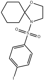 4-[(4-IODOPHENYL)SULFONYL]-1-OXA-4-AZASPIRO[4.5]DECANE 结构式