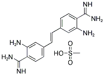 Aminostilbamidine, methanesulfonate 结构式