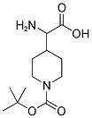 4-(Amino-carboxy-methyl)-piperidine-1-carboxylic acid tert-butyl ester 结构式