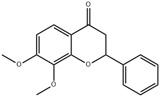 7,8-二甲氧基黄烷酮 结构式